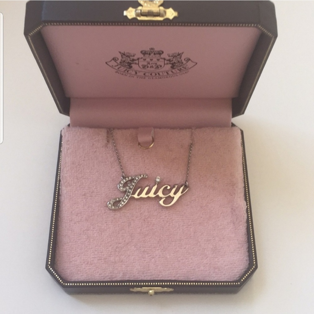 NEW Silver Juicy couture necklace